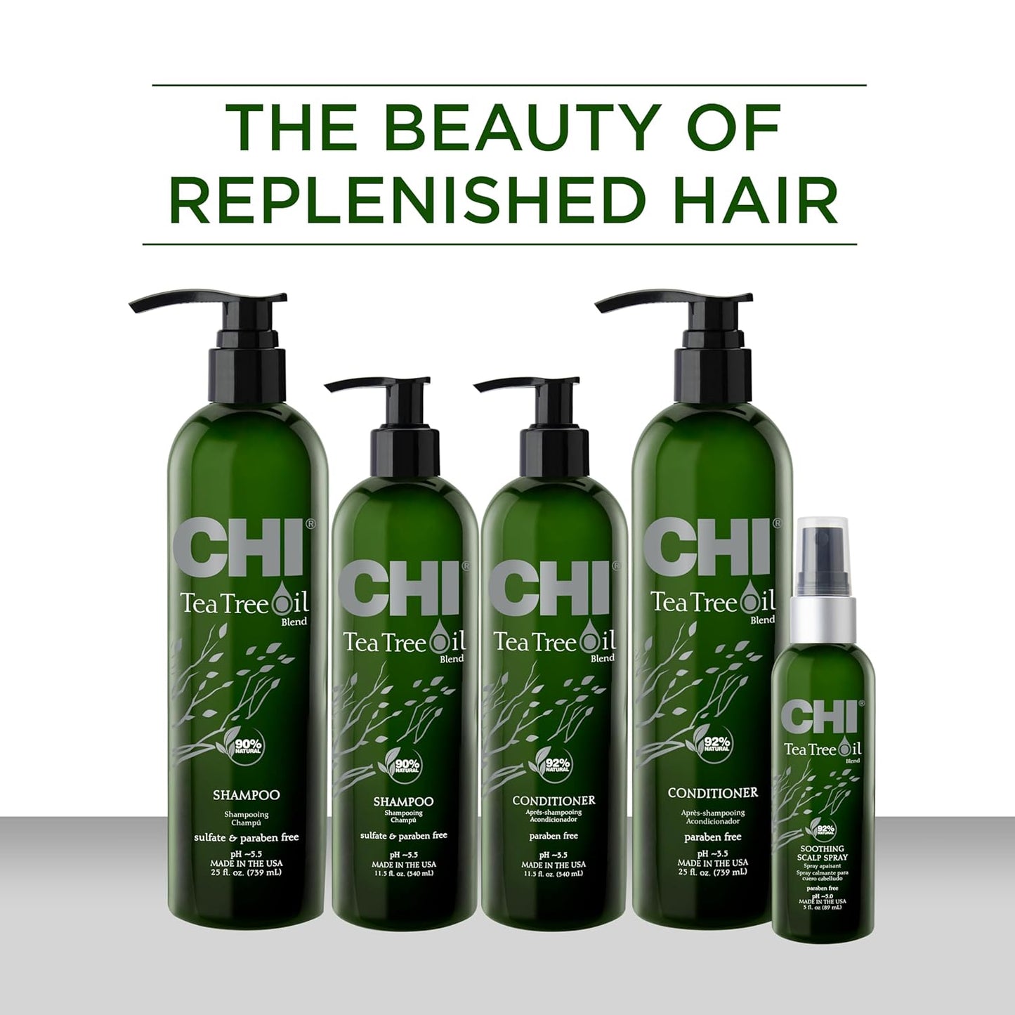 CHI Tea Tree Oil Shampoo, Strengthening Shampoo For Gently Cleansing Hair & Removing Impurities, Sulfate, Paraben, & Cruelty-Free, 25 Oz