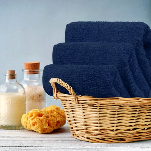 Utopia Towels 12 Pack Premium Wash Cloths Set (12 x 12 Inches) 100% Cotton Ring Spun, Highly Absorbent Cotton and Soft Feel Washcloths for Bathroom, Spa, Gym, and Face Towel (Navy)