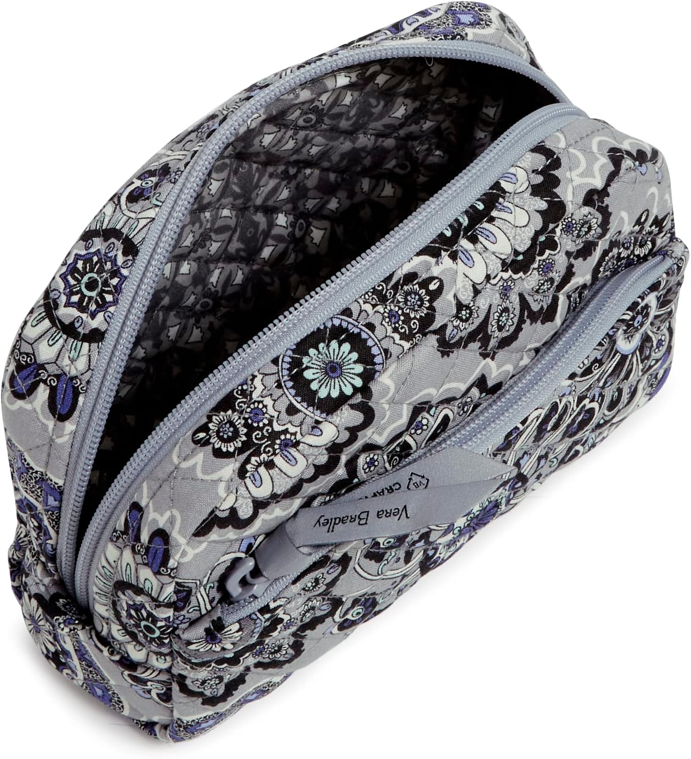 Vera Bradley Women's Cotton Medium Cosmetic Makeup Organizer Bag