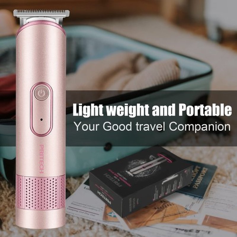 PRITECH Bikini Trimmer for Women, Waterproof Pubic Hair Trimmer Women for Wet & Dry Use, Electric Shaver for Women, Women Electric Razor with Standing Recharge Dock