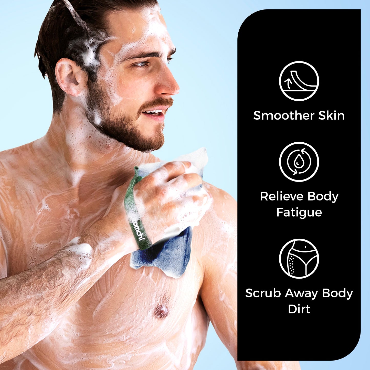 ZOMCHI Soap Saver Bags for Bar Soap, 2 Pack, Dark Blue Pouches