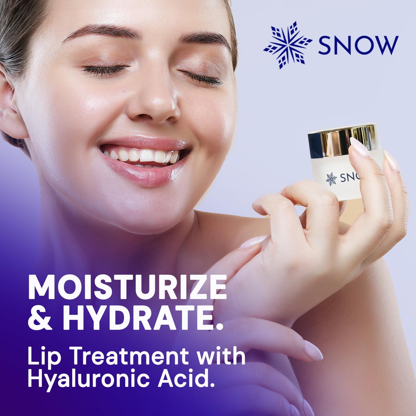 SNOW Overnight Lip Treatment - Moisturizing Lip Balm with Shea Butter & Vitamin E - Lip Treatment for Dry, Cracked Lips - Sulfate-Free Lip Treatment - Plumping & Hydrating Lip Care Mask