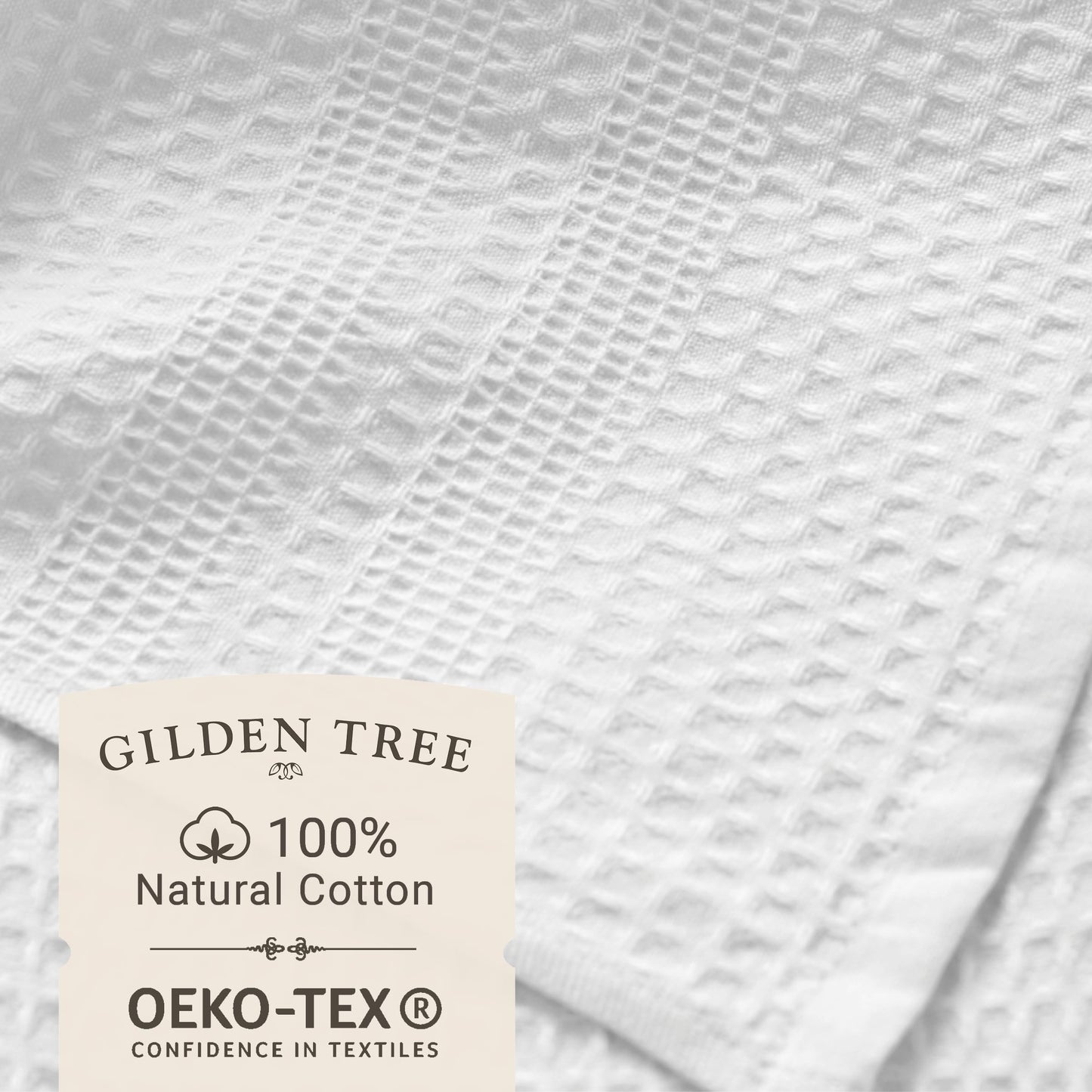 GILDEN TREE Waffle Towels Quick Dry Lint Free Thin, 2 Pack Bath Sheets 40x80 Oversized Extra Large for Adults, Classic Style (White)
