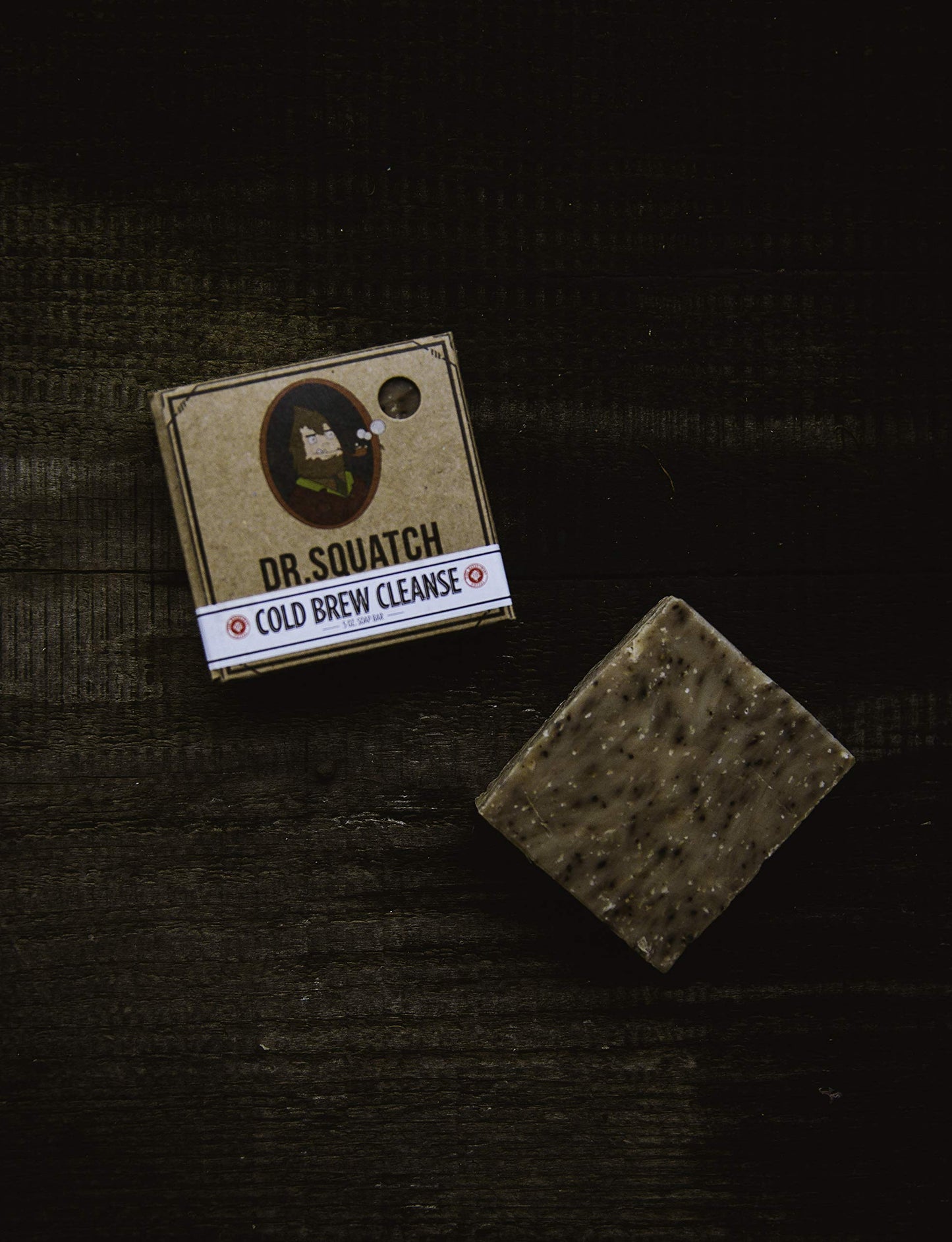 Dr. Squatch Cold Brew Cleanse Coffee Soap Bar – Blend of Shea Butter, Salt, Kaoilin Clay, and Some Top Notch Coffee Beans – Organic Handmade in USA