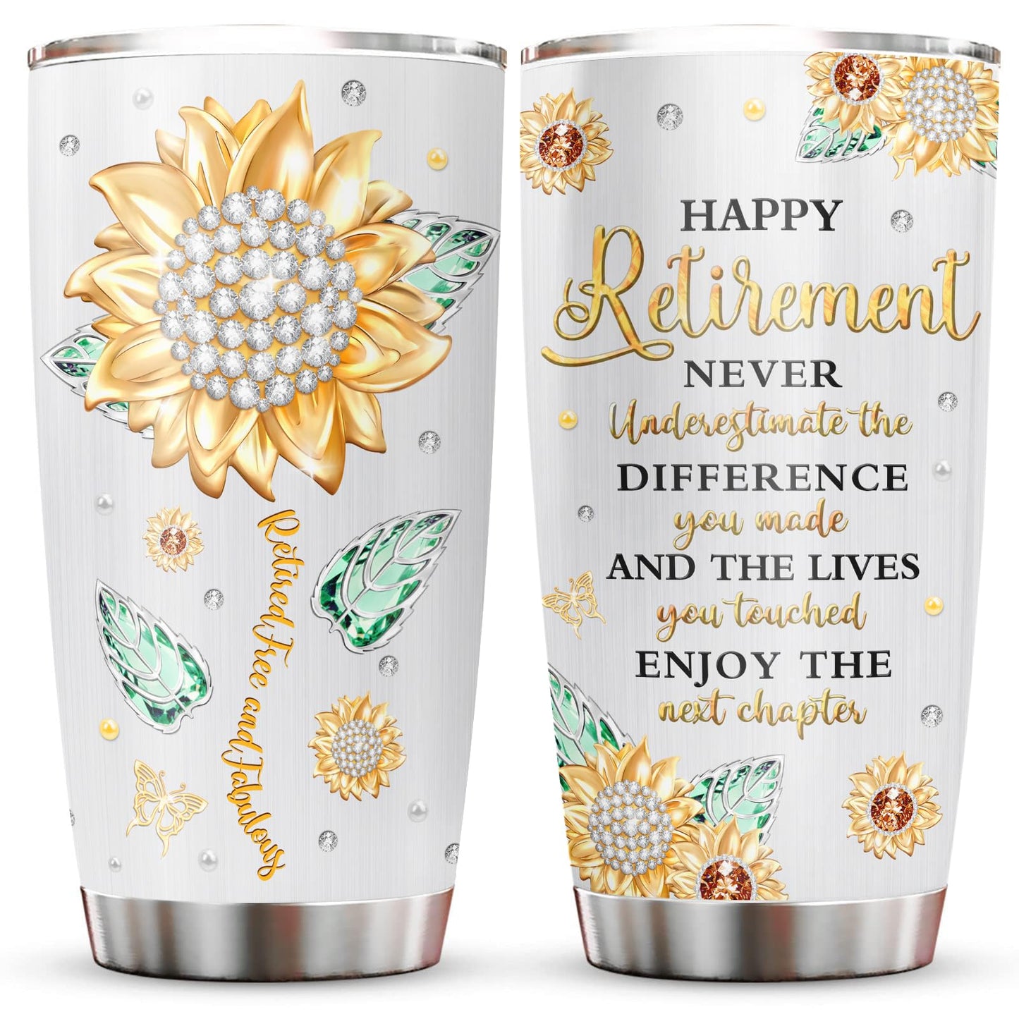 Biomlon Retirement Gift for Woman 2026 Tumbler 20oz, Happy Retirement Party Decorations, Retired/Going Away/Leaving Gifts for Women/Coworker/Friend/Teacher/Nurse