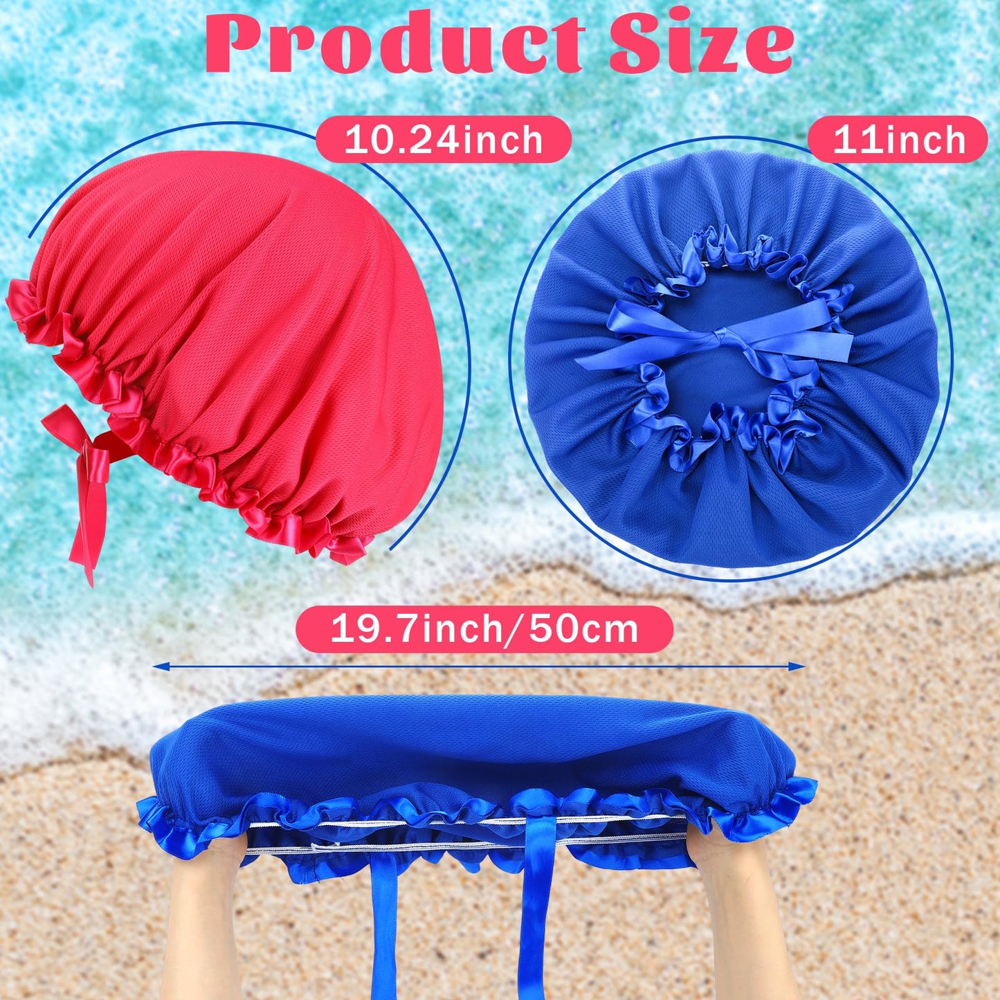Chicingyou 44 Pcs UV Protection Tanning Bed Accessories Include 4 UV Protection Tanning Face Cover Hair Bonnet Cap Set 40 Pcs Protective Nails Tips Toe Cover for Women