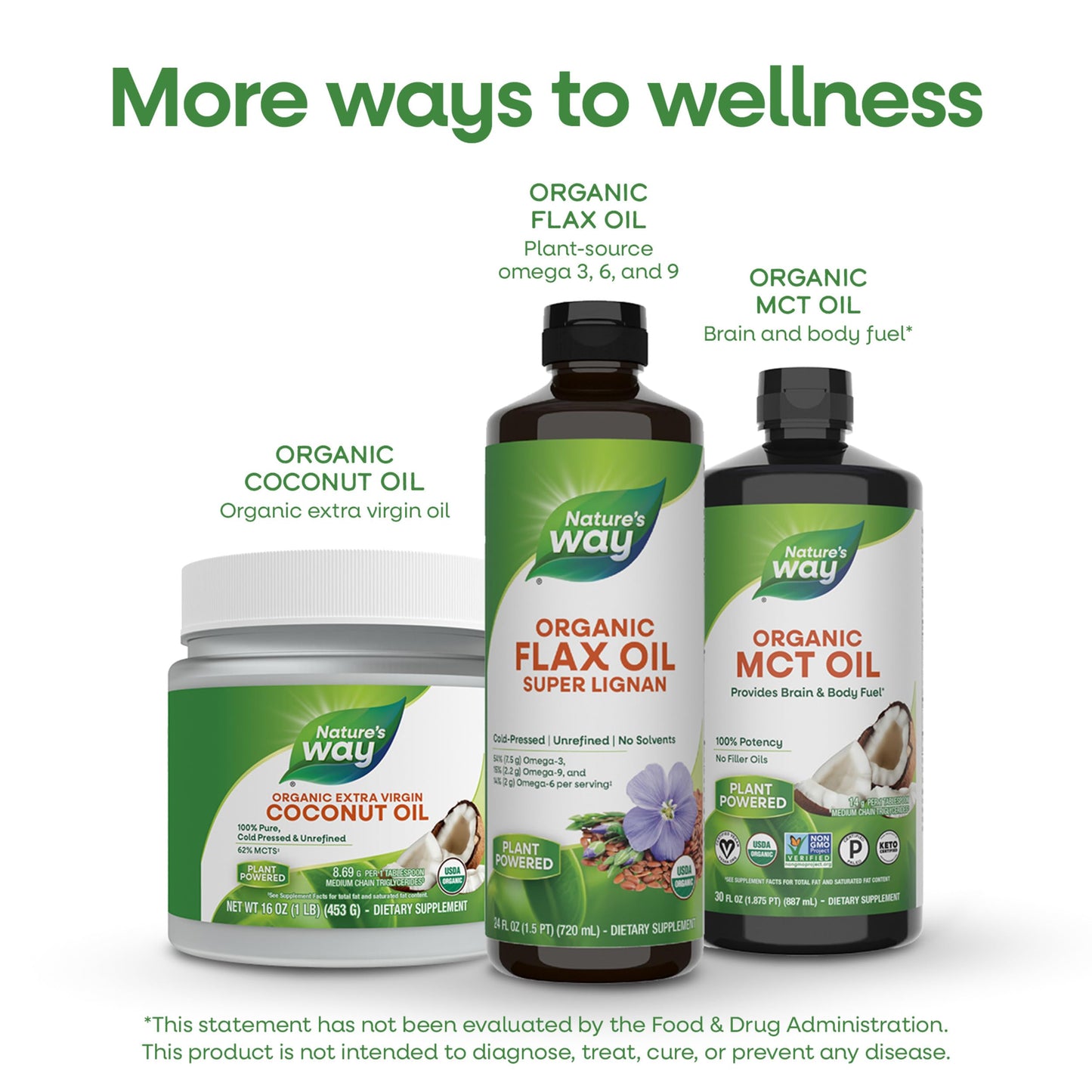 Nature's Way Organic Flax Oil Super Lignan, Flaxseed Oil, 24 Fl Oz