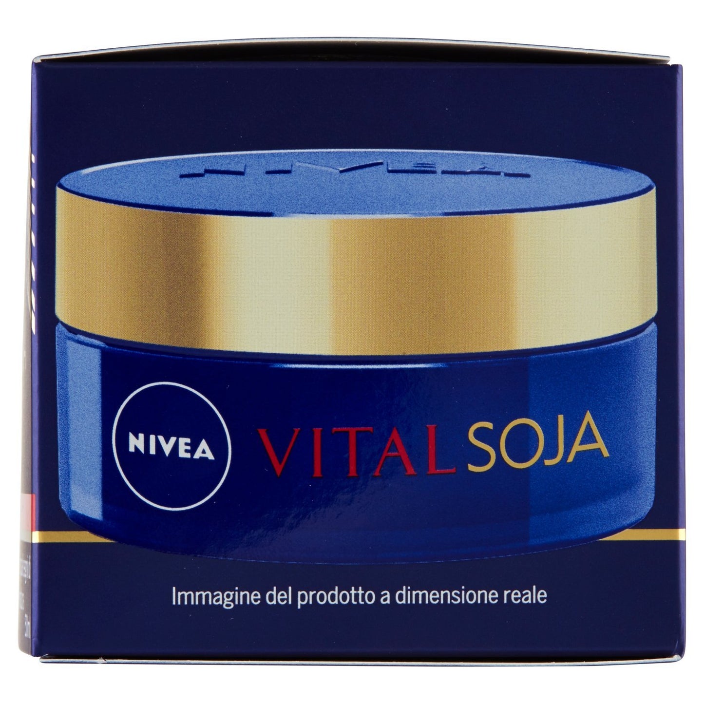 NIVEA Vital Soja Anti‑Age Night Care Cream for Mature Skin, Face Moisturizing Nighttime Skin Care Formula with Soy Extract, Jojoba and Shea Butter, Lightweight Jar 50 ml, 1.69 oz