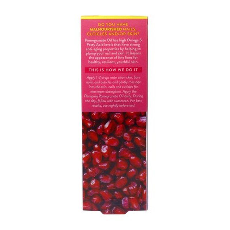 Nailtopia Fresh Moisturizing and Replenishing Pomegranate Oil - Cuticle Oil for Nails - Hydrating Skin and Cuticle Softener - Bio-Sourced - 0.41 oz
