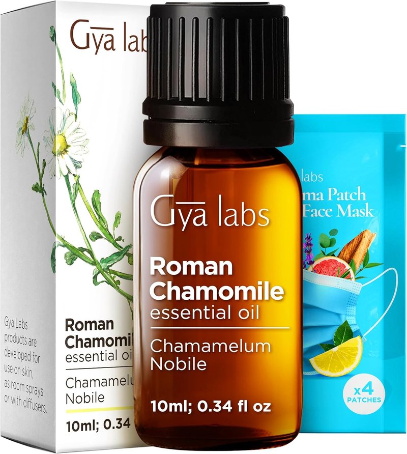 Roman Chamomile Essential Oil - 100% Pure Aromatherapy Oil for Hair, Skin & Diffuser | 0.34 Fl Oz