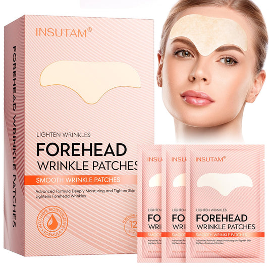 Insutam Forehead Wrinkle Patches for Anti-wrinkles: Overnight Face Wrinkles Patches to Lift Smile Lines for Women (ROSE GOLD)