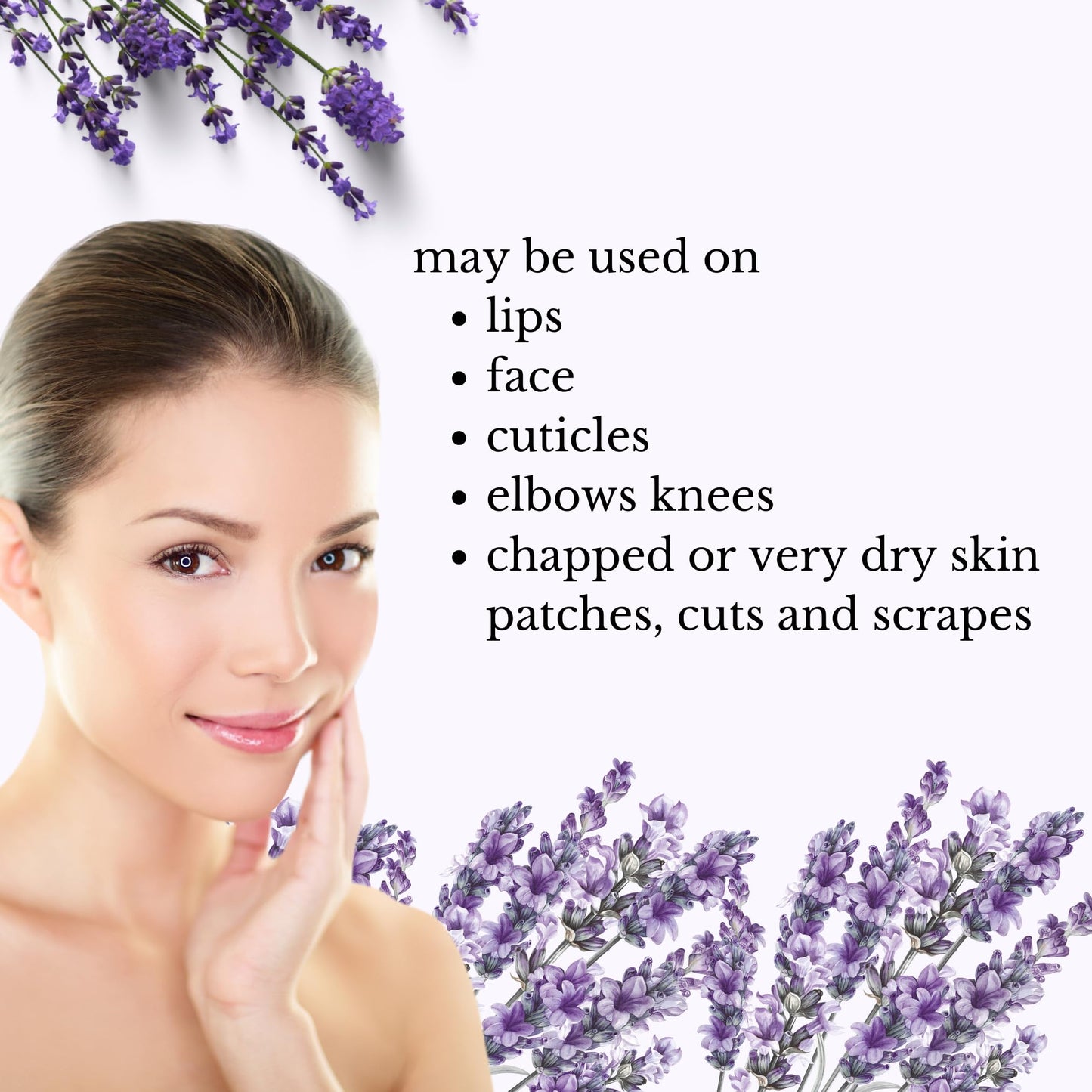 Lavender Salve, All Natural Moisturizing Lavender Balm, Skin Protectant Repair Ointment for Irritated Skin (4 oz)