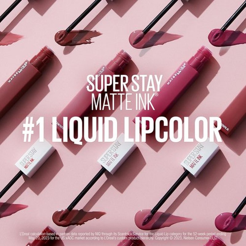 Maybelline New York SuperStay Matte Ink Un-nude Liquid Lipstick, Driver, 0.17 Ounce