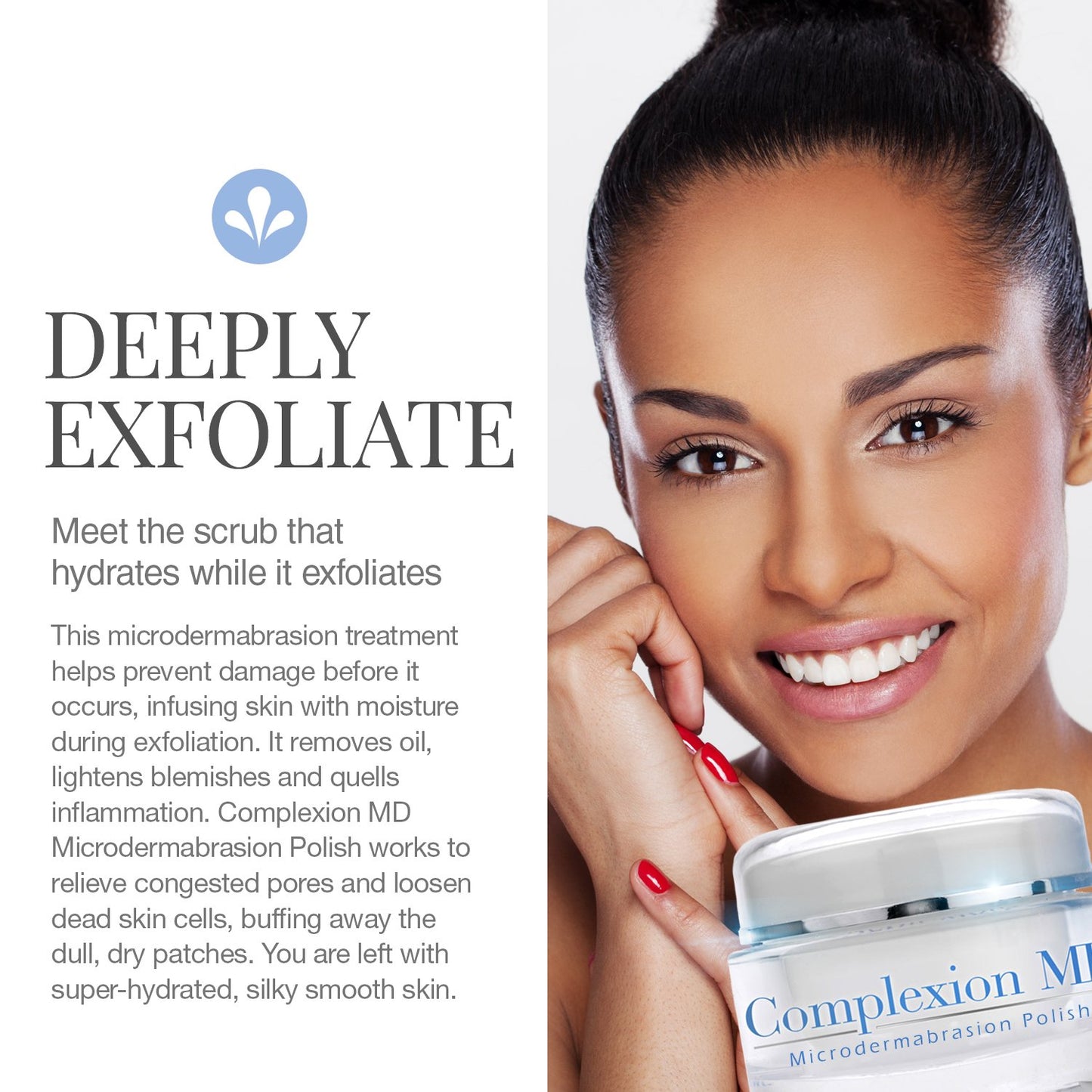 Complexion MD Anti Aging 2 Step Skin Care System (Bundle) - Microdermabrasion Scrub (1.69 oz) + Anti Wrinkle Cream (1 oz) - Reduce Fine Lines & Wrinkles - with Peptides & Hyaluronic Acid