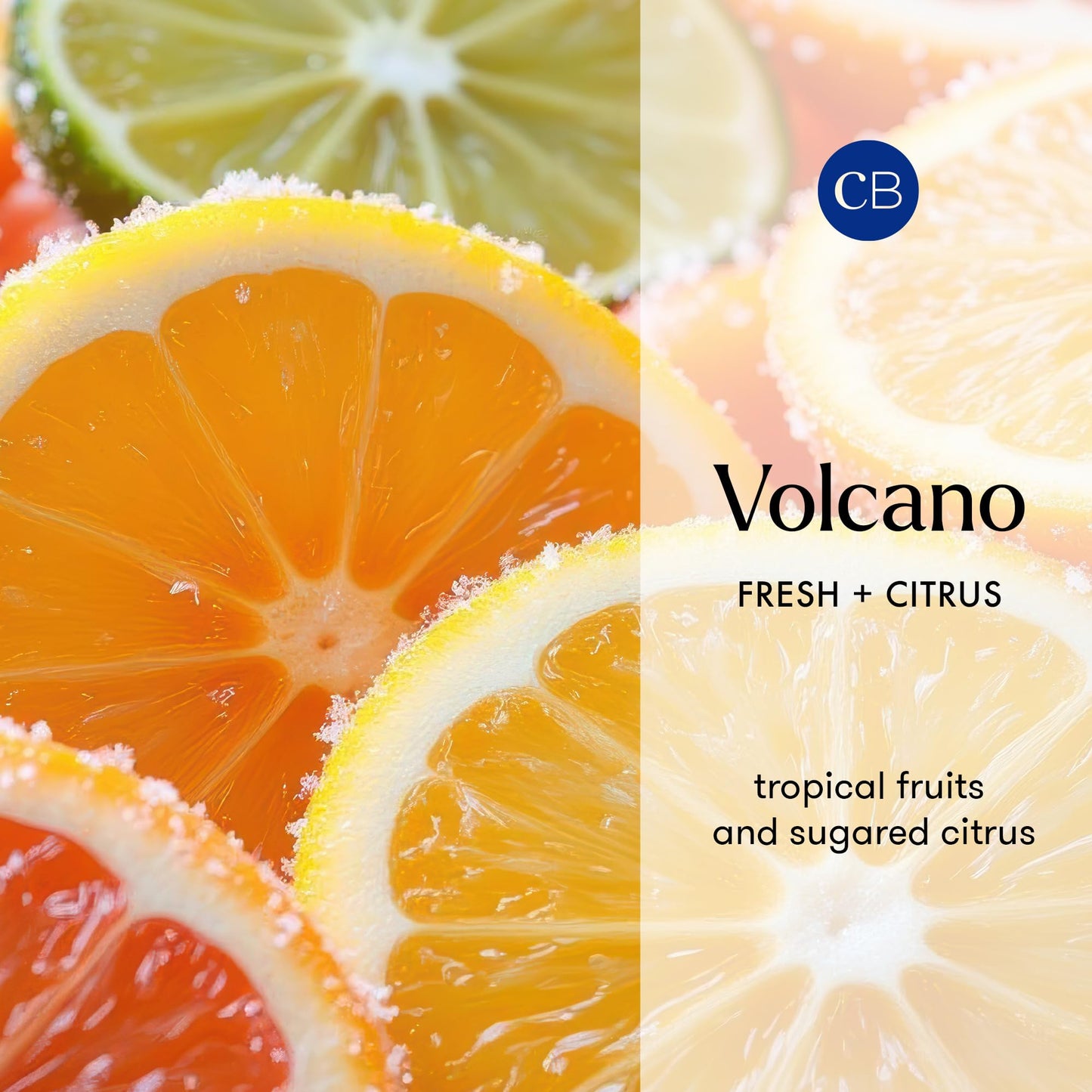 Capri Blue Scented Candles - Spring Capsule Collection, Riviera Sunset - Long Lasting Soy Wax Blend - Luxury Candles for Home Scented with Tropical Fruit & Sugared Citrus - Glass Jar (Volcano, 19 oz)
