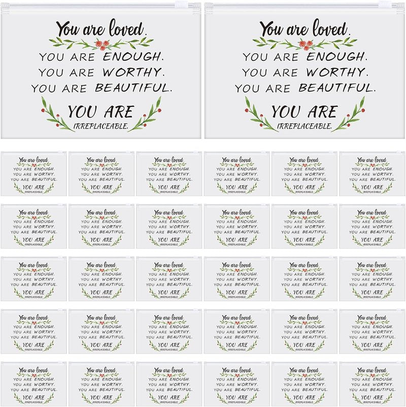 Inspirational Makeup Bags for Women - 150 Pcs Rainbow Toiletry Pouch Set | Perfect for Gifts, Parties & More
