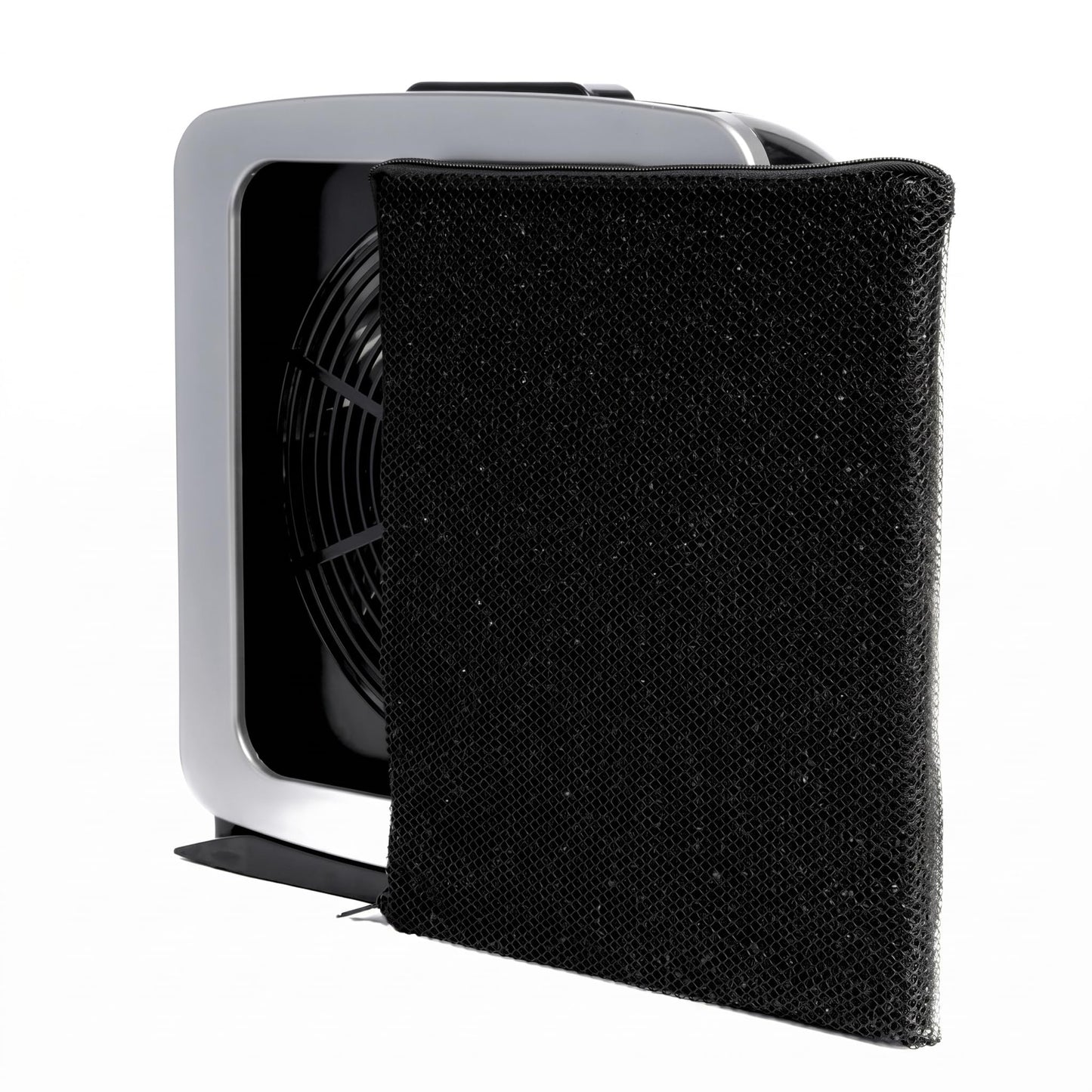 Naked Sun Wave Mini Extraction Fan - Portable Spray Tan Overspray Extraction Fan with Washable Filter, Adjustable Height Base, Compact Air Purifier for Salon Mobile Home Use