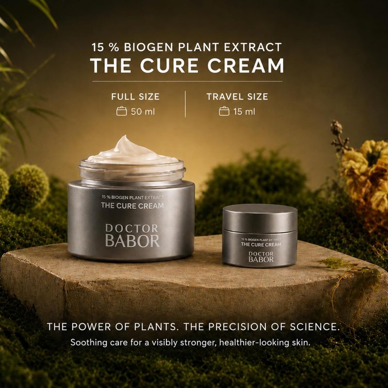 Babor The Cure Cream - Deep Hydration Face Moisturizer with 15% Biogen Extract & Panthenol | 50ml