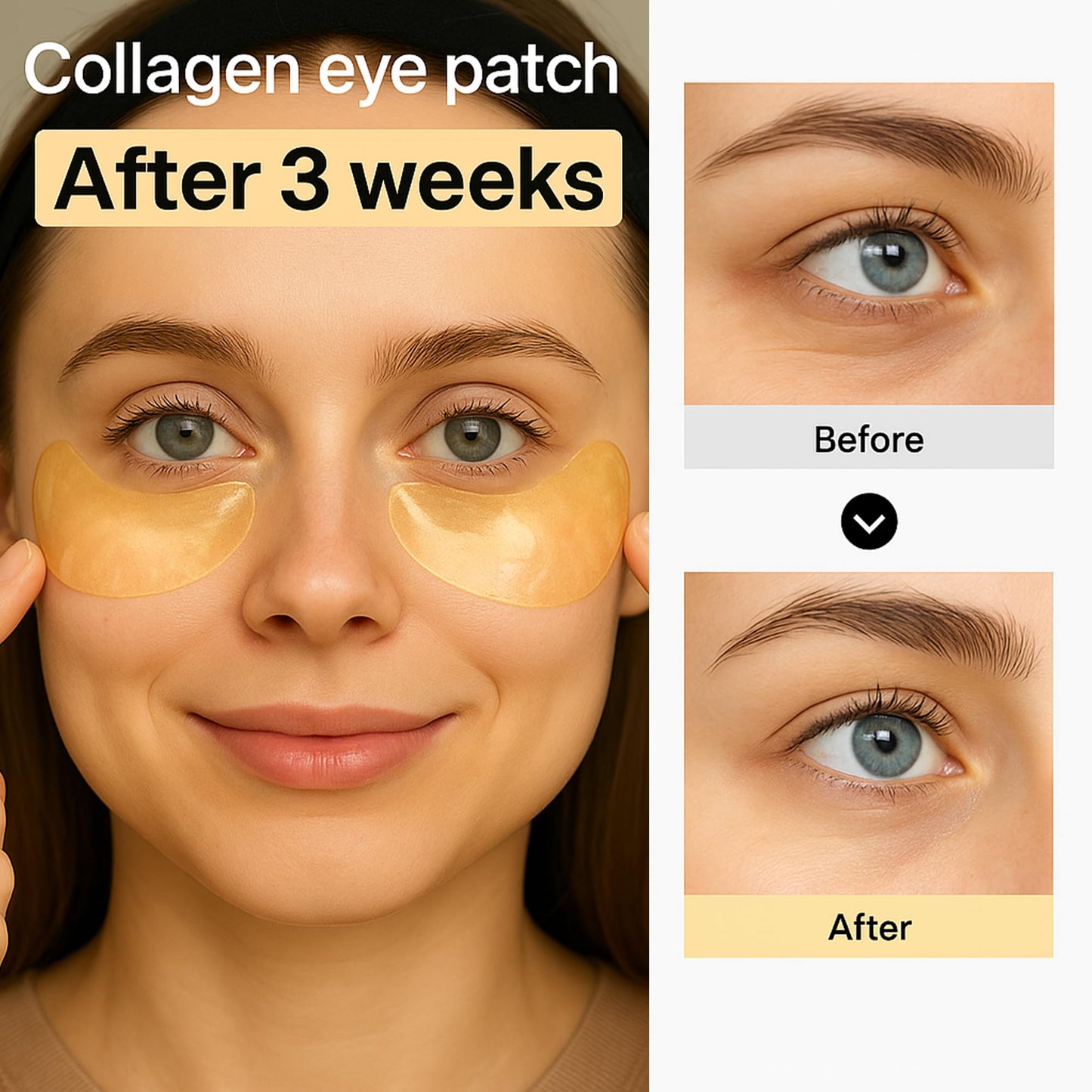MAVENI 24K Gold Eye Mask-Under Eye Patches for Dark Circles-60 Pcs for Puffy Eyes,Anti-Aging,Bags & Wrinkles,Boost Lift & Firm the Look of the Eye Area,Hydrating, Anti-Wrinkle & Cooling