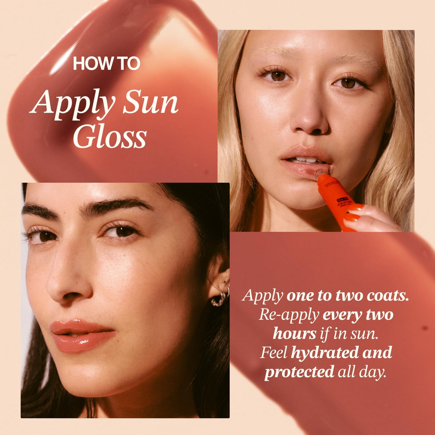 Daily Lip Sun Gloss SPF 30 in Ripe Berry (.59 Oz), Made with clean Ingredients like Mango Butter & Rosehip Oil for Nourishing and Hydrating, Hyaluronic acid for plumping, Glossy modern neutral color