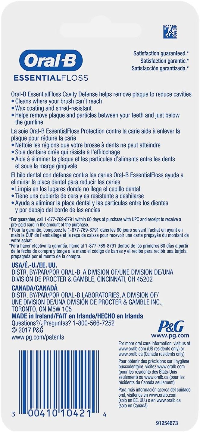 Oral-B Mint Dental Floss Twin Pack - 54 Yards Each, 6 Pack Value Set