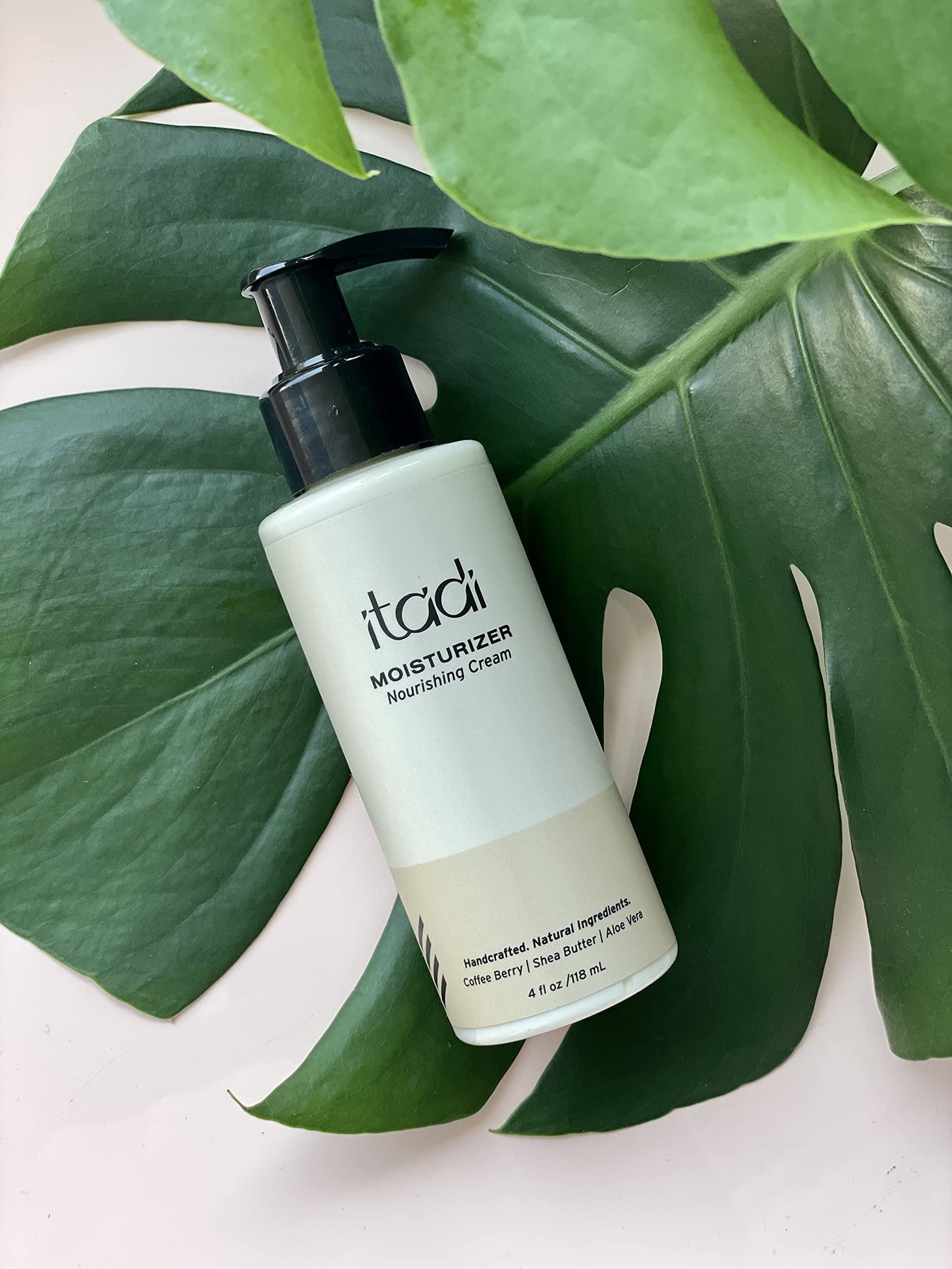 ITADI Organic Natural Daily Face Moisturizer Cream | Coffee Berry, Aloe Vera & Shea Butter Infused Hydration | Soothing for Dry Skin | Lightweight Face Cream With Vitamins + Aloe Vera - 4 fl oz