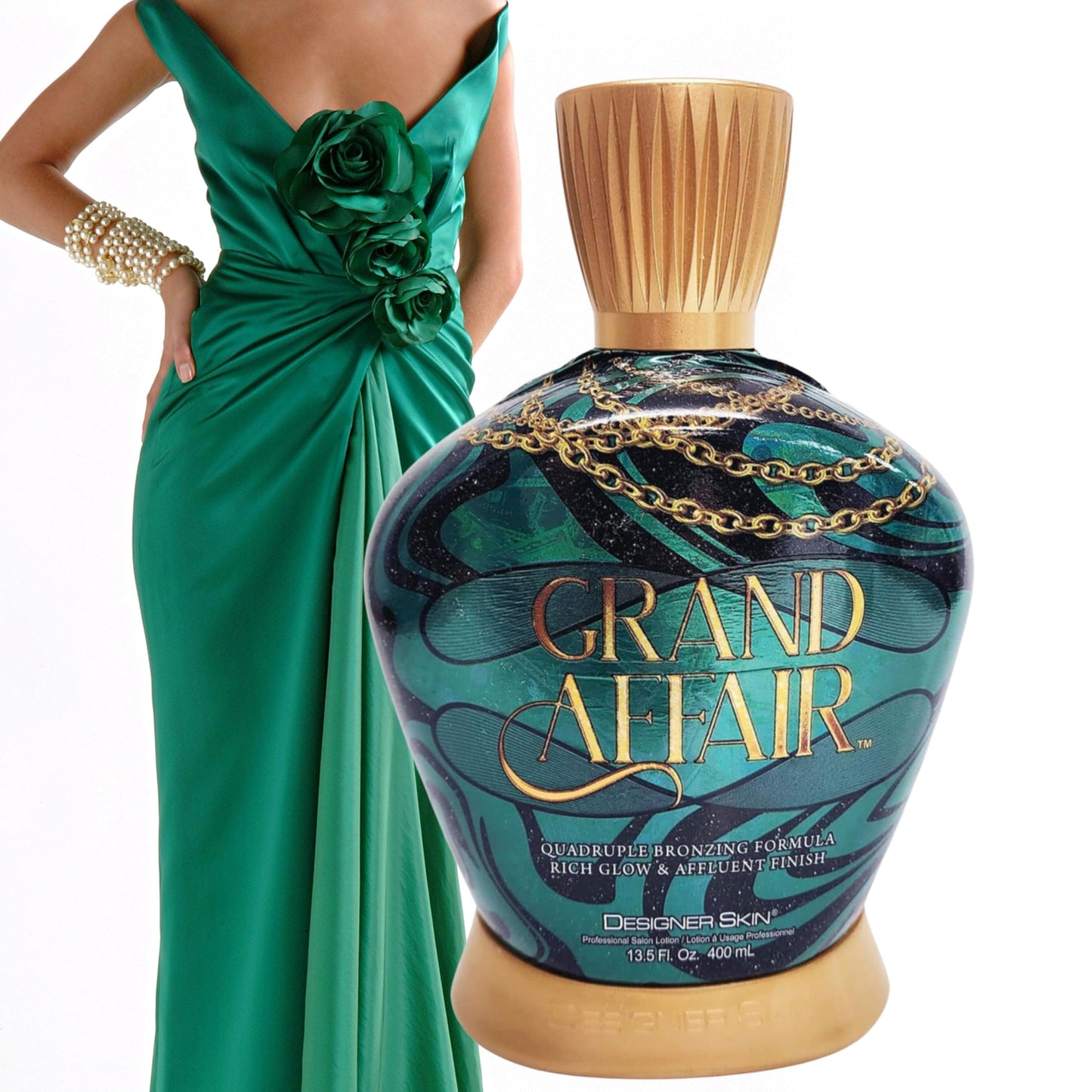 Designer Skin Grand Affair Quadruple Bronzing DHA Bronzer Tanning Lotion 13.5 ounces