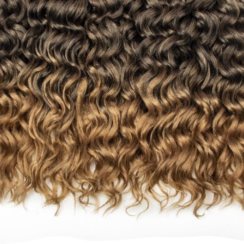 Ocean Wave Crochet Hair 24inch Deep Wave Curly Crochet Hair For Women Hawaii Curly Braiding Hair Synthetic Bohemian Crochet Braid Water Wave Crochet hair Extensions (6Packs, 1B/27)