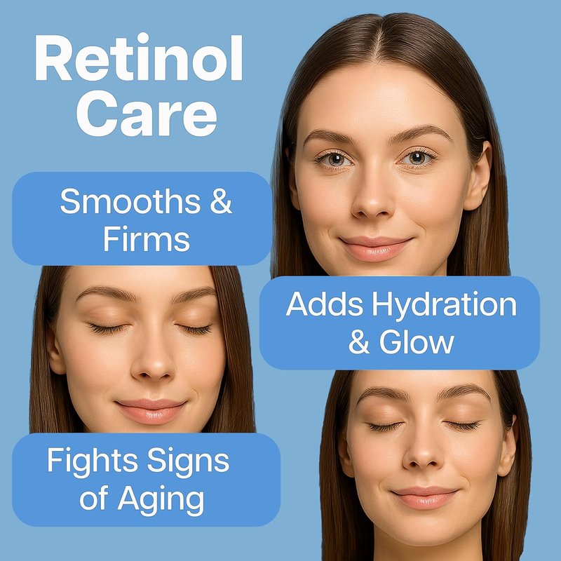 Retinol Face Serum - Hydrating Formula with Witch Hazel, Jojoba Oil & Aloe Vera | 1 FL OZ / 30ML