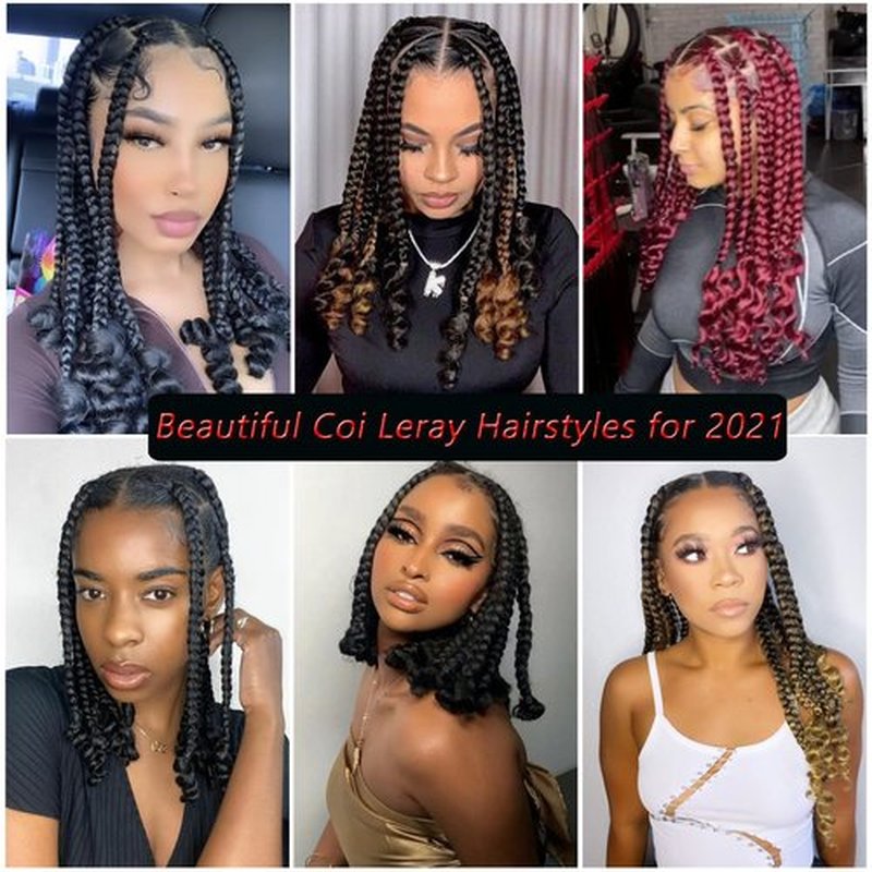 Alimiriam Boho Box Braids Crochet Hair 14 inch 8 Packs Box Braid Crochet Hair with Curly Ends Goddess Box Braids Crochet Hair Extensions for Black Women(14" 8 Packs, #T1B/30)