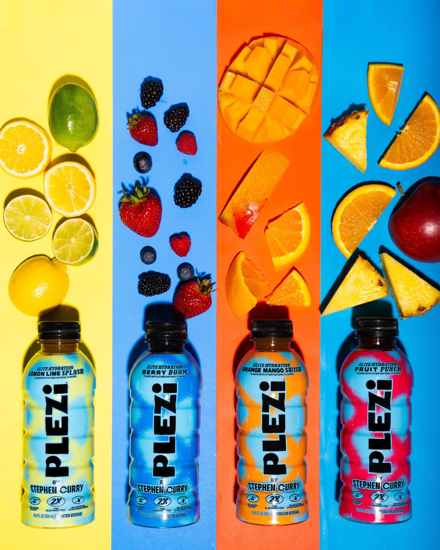 PLEZi Hydration ORANGE MANGO SWISH Electrolyte Sports Drinks 12 Pack