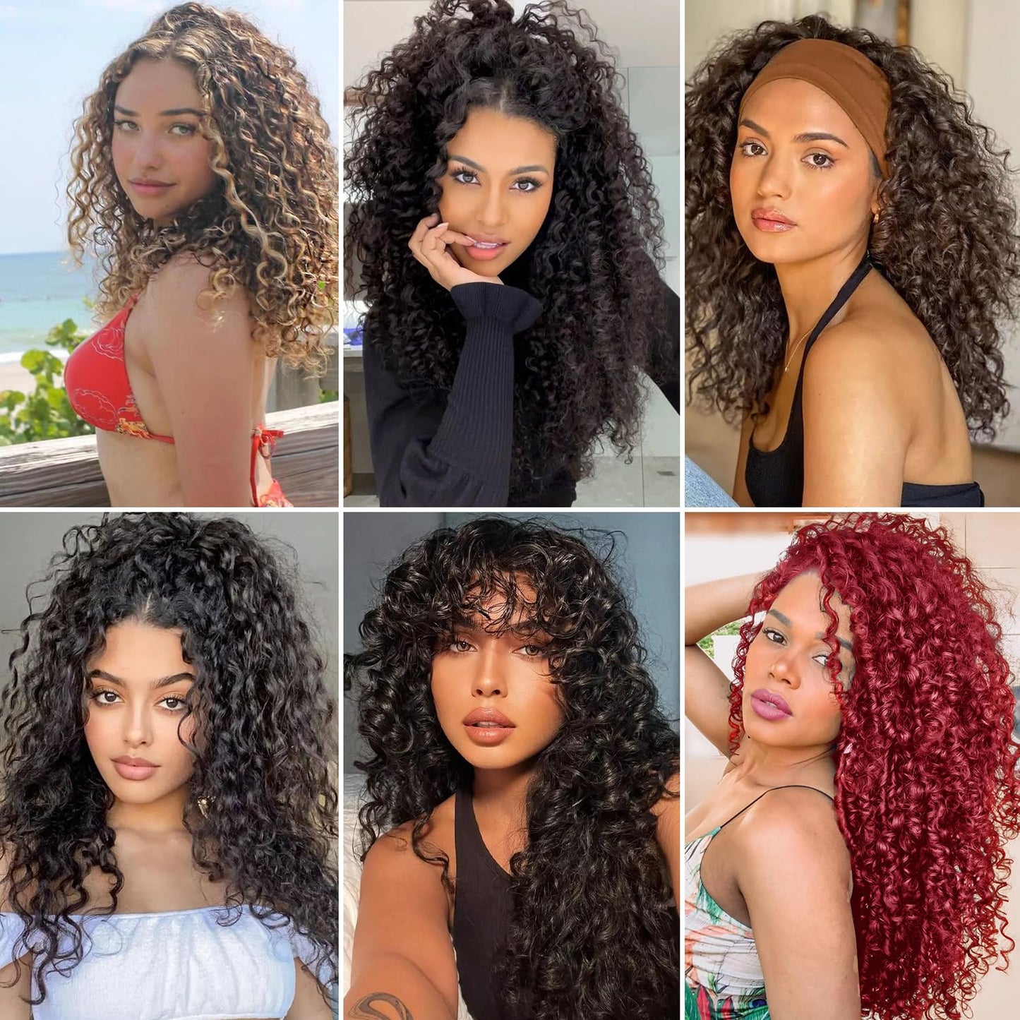 GoGo Curl Crochet Hair 8Inch 6Packs Water Wave Crochet Hair GoGo Curly Crotchet Braiding Hair (8 Inch (Pack of 6), 350#)