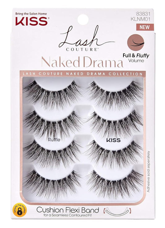 Naked Drama Ruffle False Eyelashes - Kiss Lash Couture (Pack of 2)