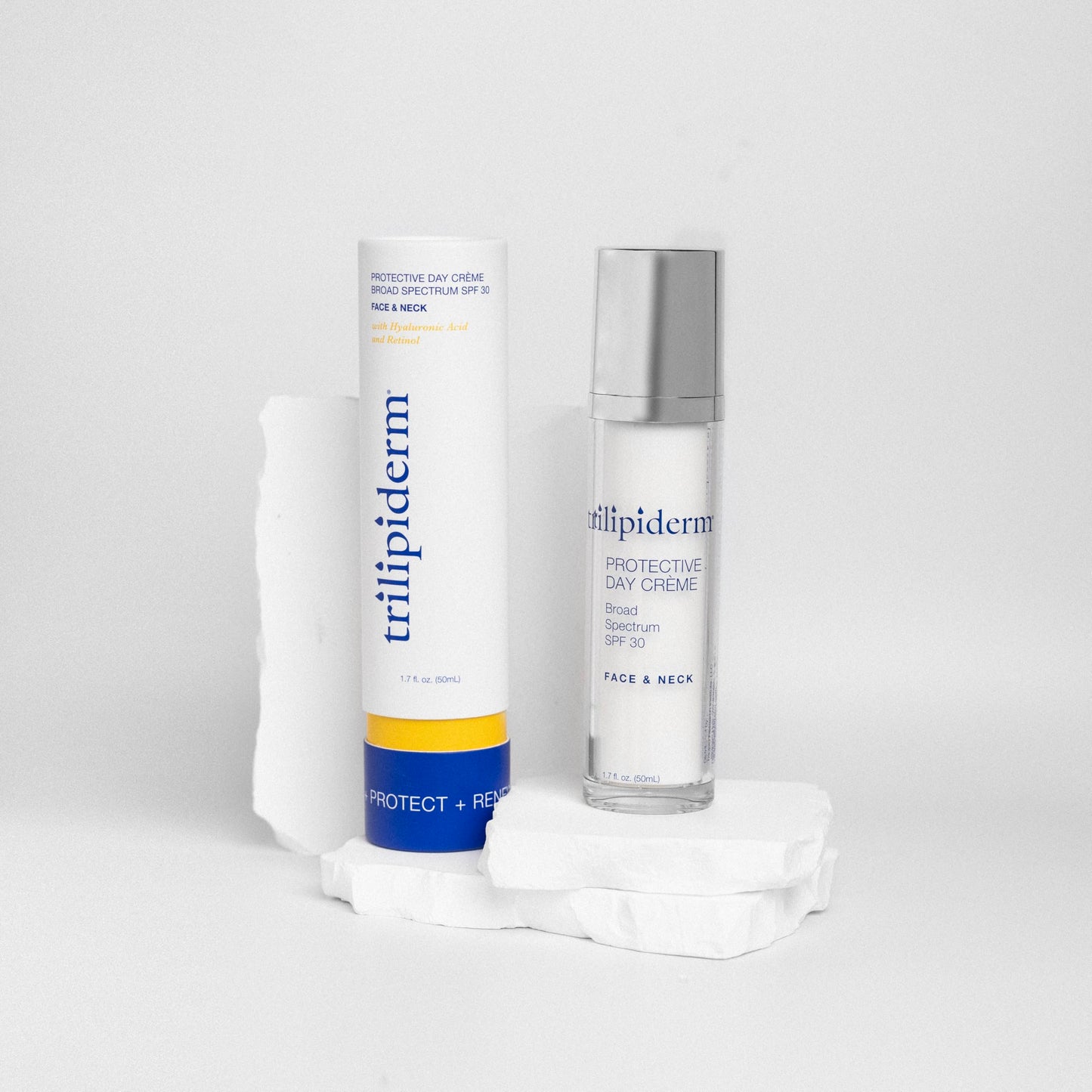 Trilipiderm Protective Day Crème SPF 30 2-Pack – Face Moisturizer with Sunscreen, Daily Facial Moisturizer for Dry & Sensitive Skin, Anti Aging Face Cream, 1.7 oz Airless Pump Bottles