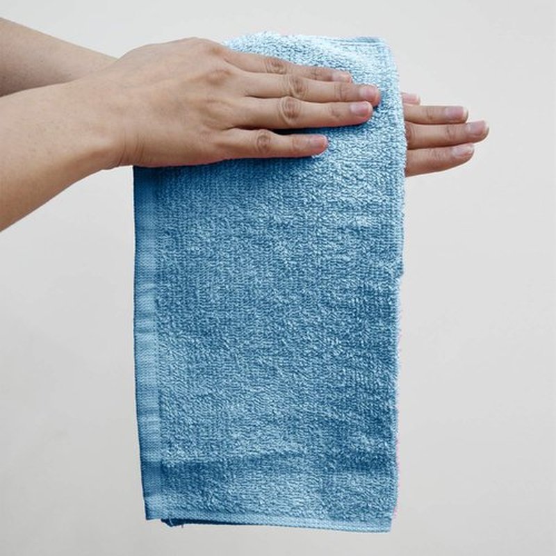 DAN RIVER 100% Cotton Washcloths 12 Pack Premium Quality Face and Body Cloth, Quick Dry Essential Towels for Bathroom, Hand, Kitchen & Cleaning, Baby Washcloths | 12X12 in | 400 GSM | M.Blue