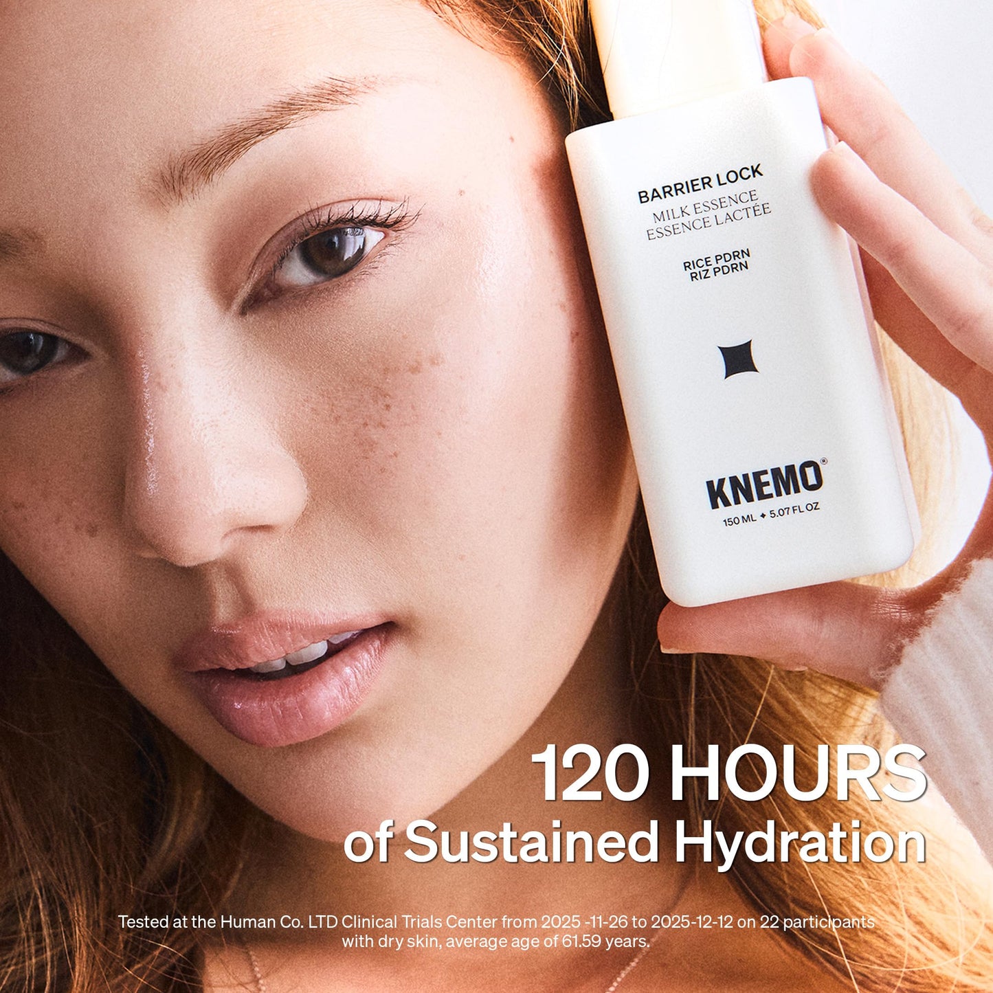 KNEMO BARRIER LOCK Rice PDRN Milk Essence - Intense Hydrating Barrier Repair Milky Toner with 6 Ceramides Deep Moisture for Dry, Sensitive, & Irritated Skin