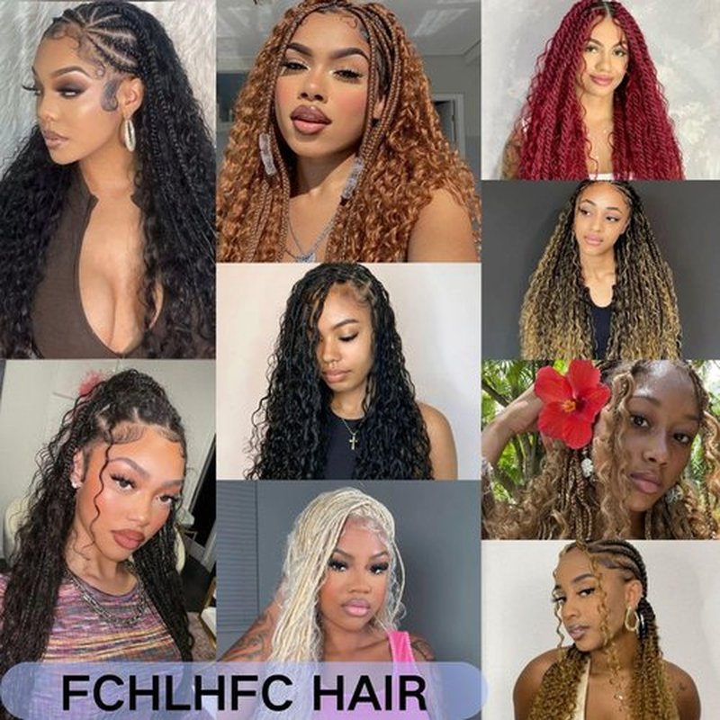 Deep Bulk Hair For Braiding HairWet And Wavy Deep Wave Bulk Hair 26inch 200g,Quality Synthetic Micro Braiding Hair Extensions for Boho Braids No Weft (2Pack 26inch Natural Color)