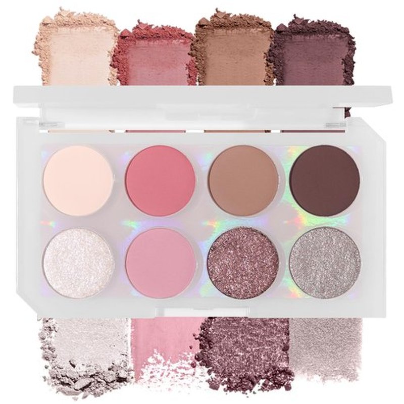 UCANBE 8 Colors Eyeshadow Makeup Palette, Nude Shimmer Matte Metallic Rose Taupe Neutral Eye Makeup Pallet, Natural High Pigmented Blendable Eyes Shadow Travel Size Kit