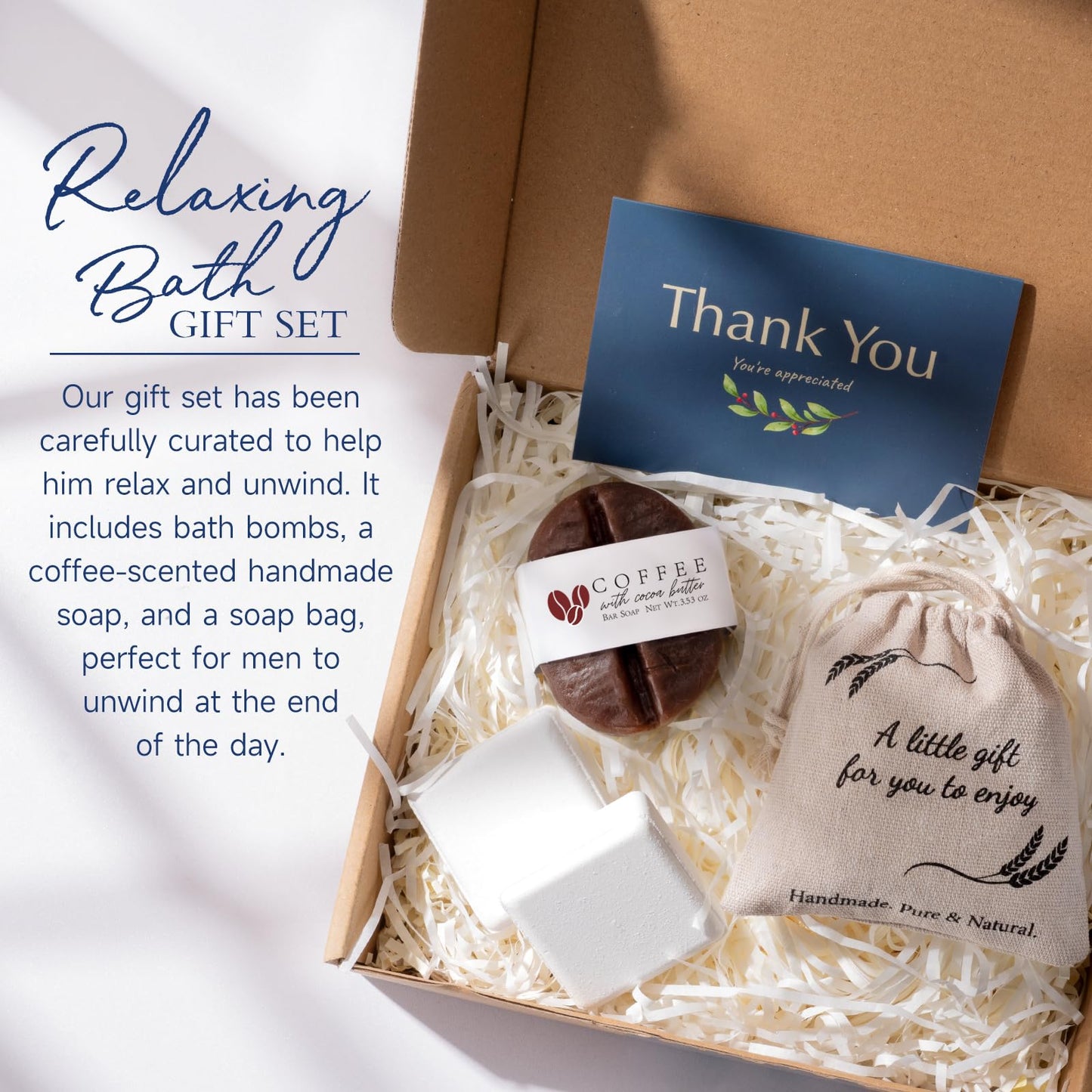 Employee Appreciation Gifts for Men, Thank You Gift Box for Men with Wooden Sign, Employee Appreciation Gifts Bulk, Gift for Male Coworkers, Teacher, Boss, Team, Mentor, Friend, Leader, Social Worker