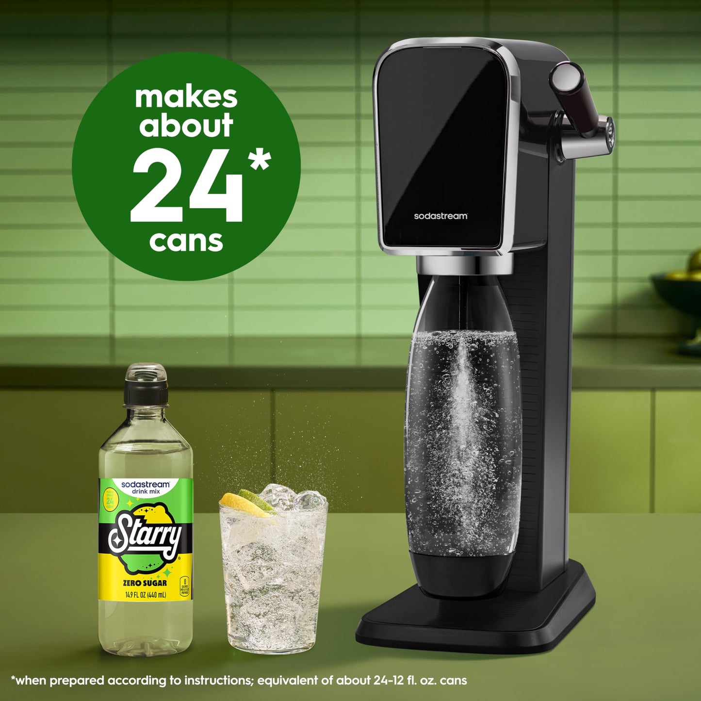 Sodastream® Starry Zero® New Pour Bottles Beverage Mix 14.9 Fl Oz (Pack of 4)