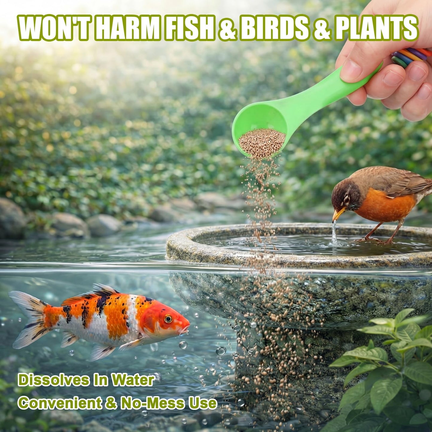 OmniPrene Mosquito Larvae Pouches Dissolves in Water with Measuring Spoon Treats Up to 46200 Gallon 4.25% S-Methoprene IGR Biological Control Won't Harm Fish Bird EPA Certified Rain Bath Pool 350g