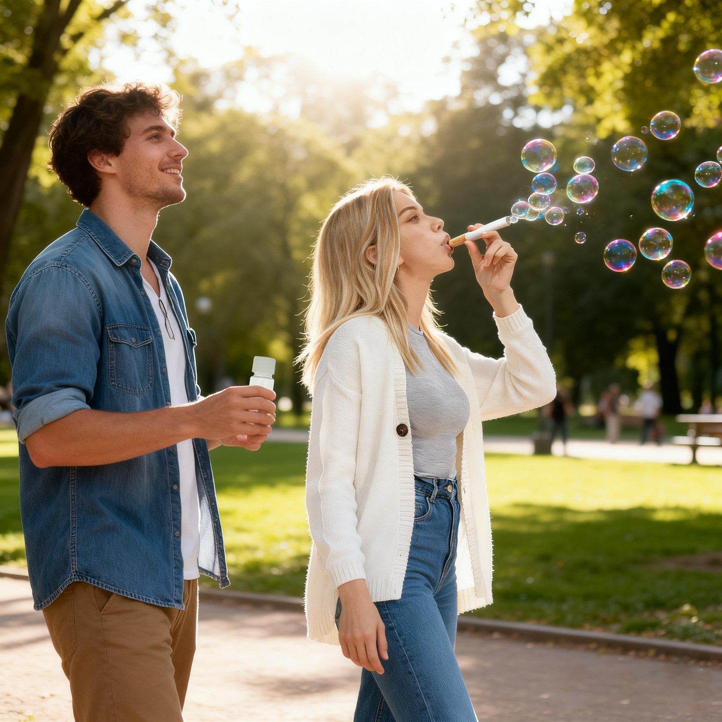 Zeetain Bubble Cigarette Pack – Realistic Fake Cigarette Bubble Blower with Bubble Solution, Mini Cigarette Bubbles Maker for Stress Relief, Fun Party Gift for Adults