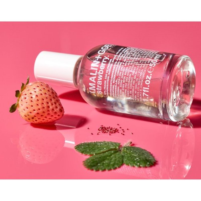 Malin + Goetz Strawberry Eau de Parfum, 1.7 Fl. Oz. – Men & Women's Perfume, Garden Berry Fragrance, Fresh & Comforting Scented Perfume, Bright & Evolved, Vegan & Cruelty Free