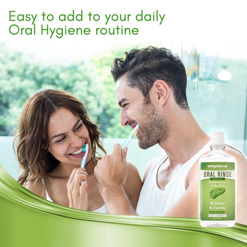 Xyloburst Oral Rinse Mouthwash - Natural Xylitol Mouthwash | Fluoride Free Mouth Wash | Alcohol Free Mouthwash | Fresh Mint Mouth Rinse | SLS Free