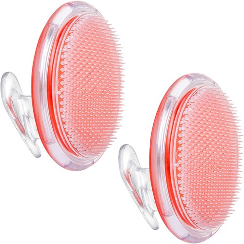 Dylonic Exfoliating Body Scrub for Ingrown Hair and Razor Bump Solution - 2-Pack Pre-Shave Skin Exfoliator for Silky Smooth Face, Legs, Bikini Line - Ideal for Men and Women - Orange, 4x3-Inch