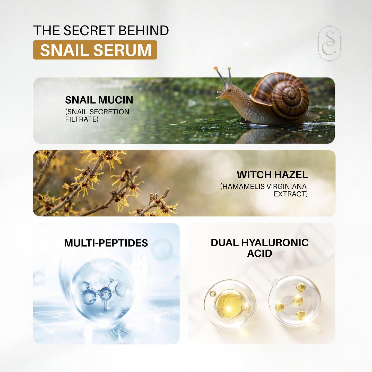 Skin Centrick Snail Mucin Serum 95% with Hyaluronic Acid