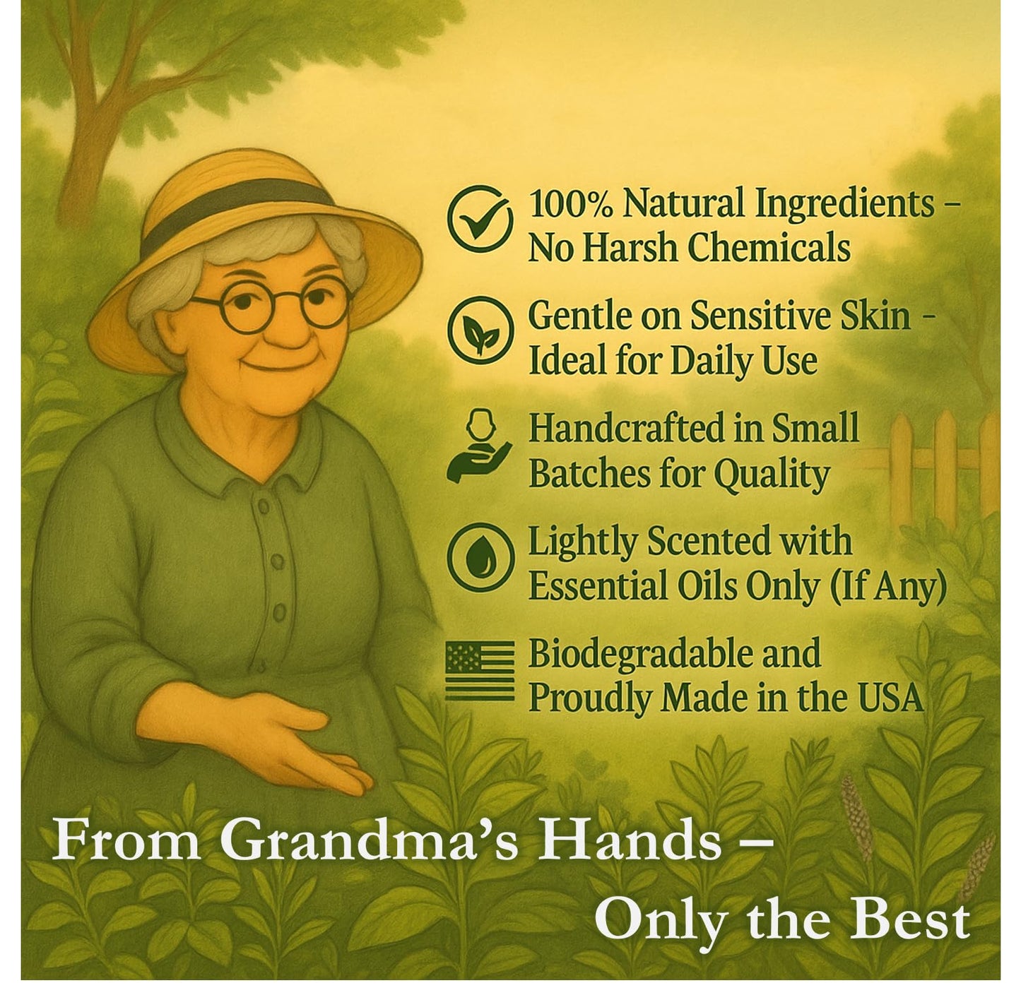 Grandma’s Big Buck Bar – Natural Hunting Soap – 4 Pack, 6 oz Bars