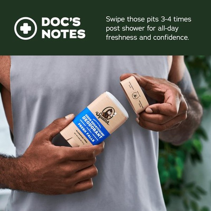 Dr. Squatch Natural Deodorant for Men – Odor-Squatching Men's Deodorant Aluminum Free - Pine Tar + Birchwood Breeze (2.65 oz, 2 Pack)