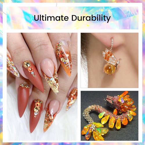 Novani Rhinestones 1440Pcs Flatback Crystal Round Loose Gemstones Glass Rhinestones for Crafts Makeup Nail Art Clothes Shoes DIY Decorations(SS20, 4.6-4.8mm,Amber)