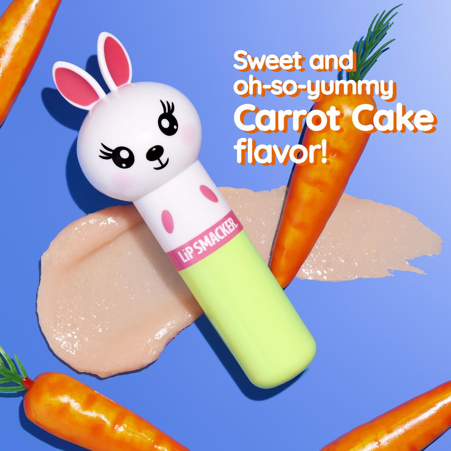 Lip Smacker Lip Balm,Bunny Hoppy Carrot Cake,0.14 Ounce,(Pack of 2)